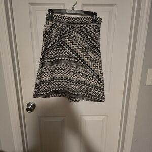 Studio Black and White A-Line Skirt